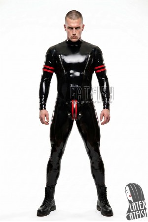'Collegiate' Codpiece Latex Catsuit