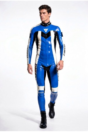 'Classic Biker' Moto Latex Catsuit Version 21