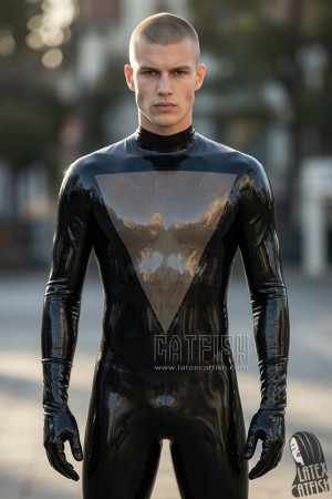 'Back Me Up' Two Tones Latex Catsuit