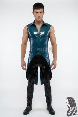 Sleeveless Latex Tailcoat