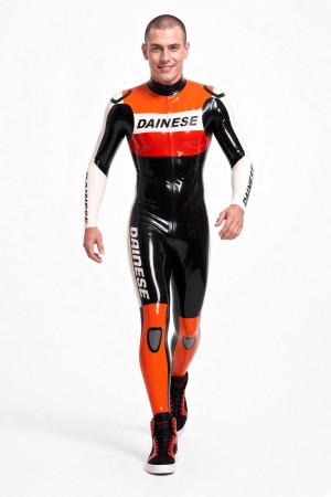 Brand Name MotoGP Latex Biker Suit Version 7