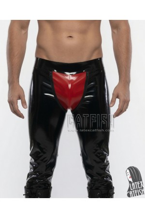 Latex Codpiece Leggings