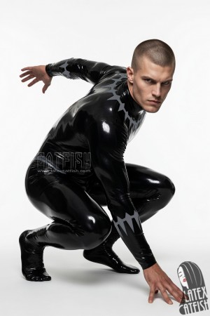 Black Panther COS Latex Catsuit