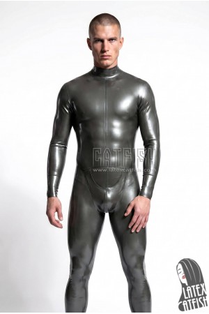 Men's 'Pouch' Zipperless Latex Catsuit