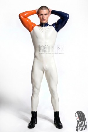 'Oddity' Raglan-Sleeved Latex Catsuit