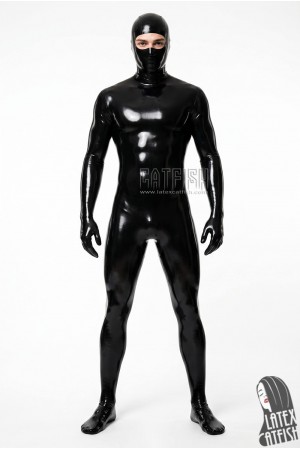 Men's Latex Eyes Entry Catsuit