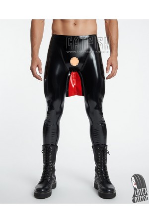 Latex Codpiece Leggings