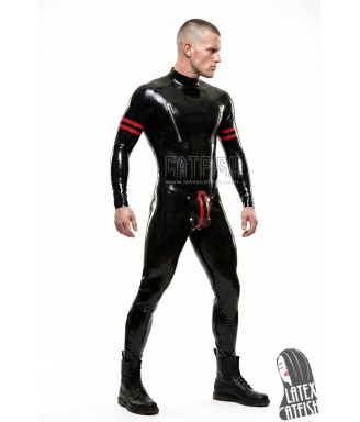 'Collegiate' Codpiece Latex Catsuit