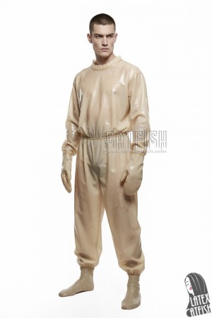 Unisex Transparent Latex Sweat Suit