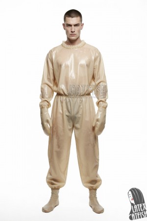 Unisex Transparent Latex Sweat Suit