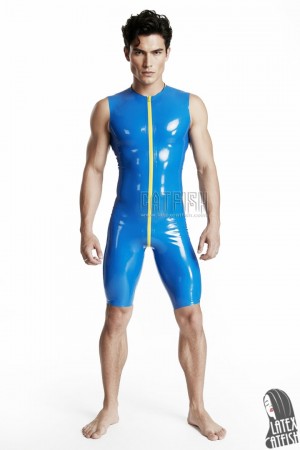 Sleeveless Latex Cycling Suit