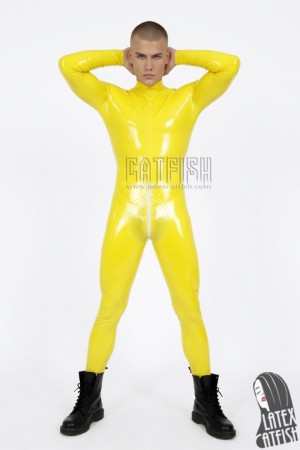 Curved Pouch Shape Crotch Catsuit