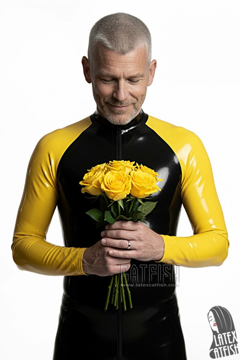 Men's Raglan-Sleeved Latex Catsuit Men's Raglan-Sleeved Latex Catsuit