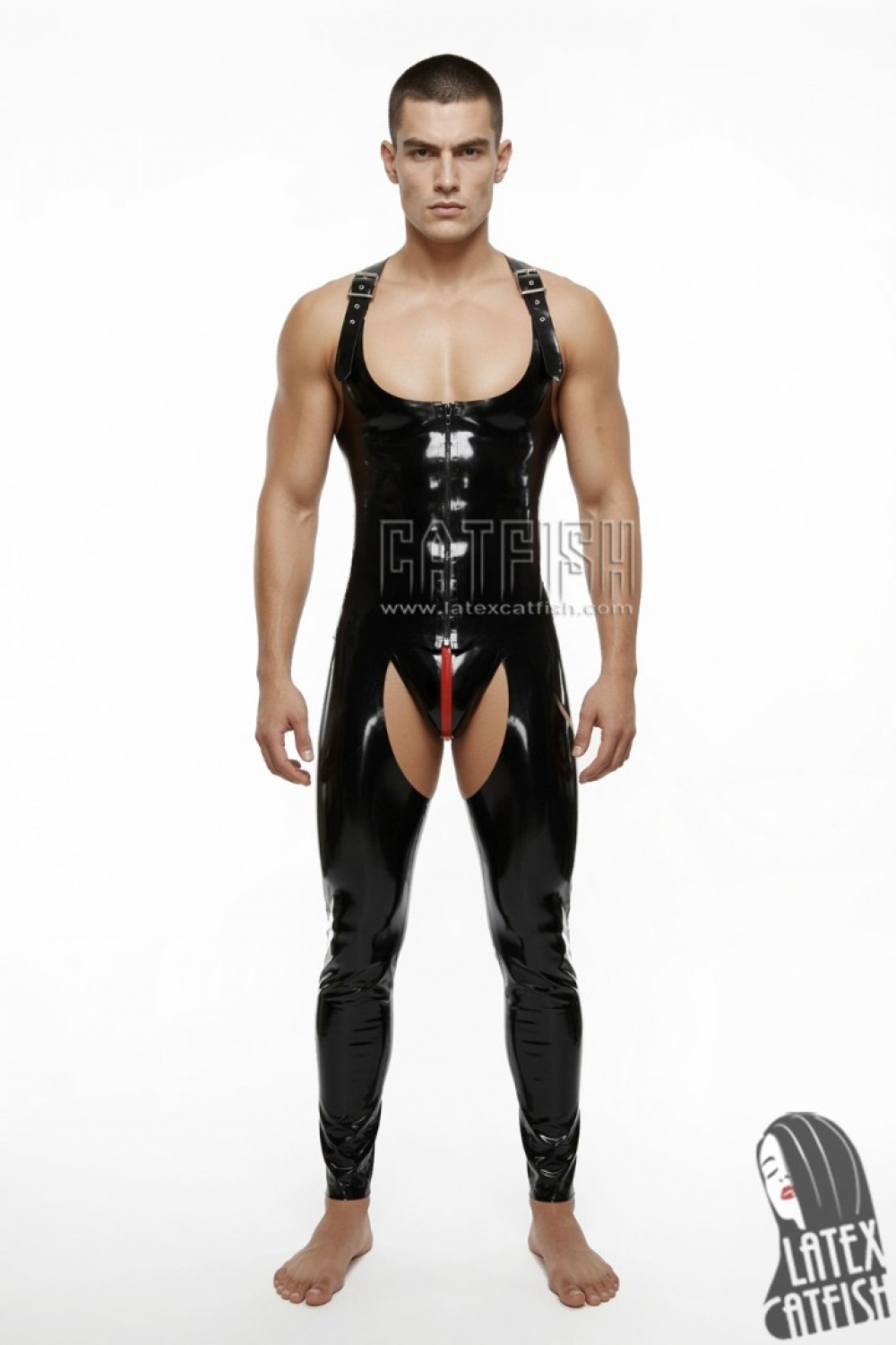 Men's 'Singlet & Chaps' Latex Suit Men's 'Singlet & Chaps' Latex Suit