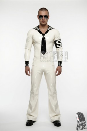 Men's 'Anchors Aweigh' Latex Sailor Suit