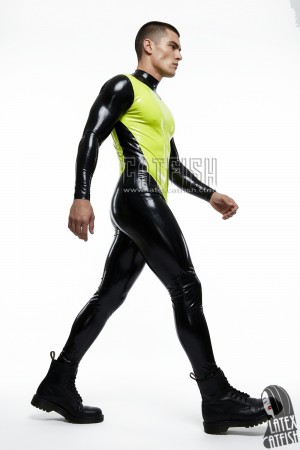 Men's Zipperless Latex Catsuit