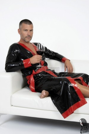 Men's Latex Night Robe