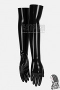 Latex Long Opera Gloves