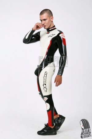 Brand Name MotoGP Biker Latex Catsuit Version 14