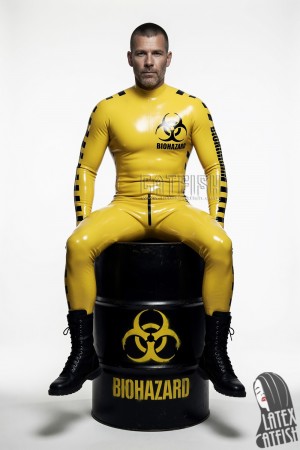Men's 'Biohazard' Latex Catsuit
