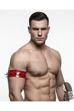 Spiked Latex Armband