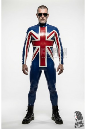 'Double Cross' Latex Catsuit