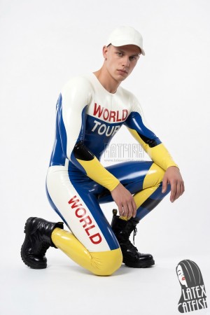 'World Tour' Motorbike Latex Catsuit