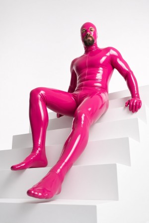 Full Enclose Gimperator Latex Catsuit