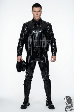 Men's Latex Air Force Flight Jacket
