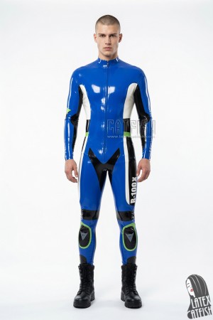'R-100X' Moto Biker Latex Catsuit Model D