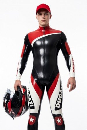 Brand Name MotoGP Biker Latex Catsuit Version 13
