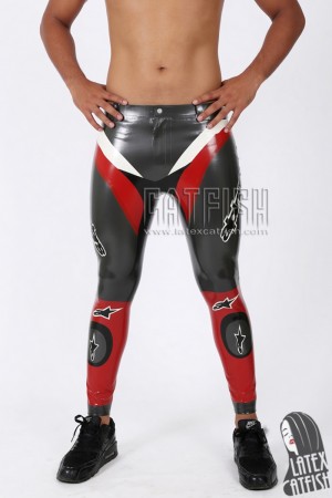 Latex Branded Motorcycle Pants