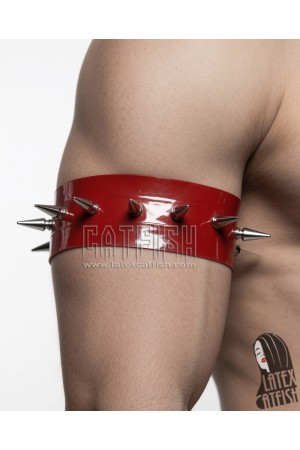Spiked Latex Armband