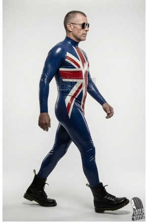 'Double Cross' Latex Catsuit