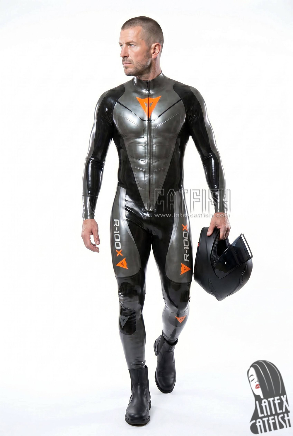 R-100X Motorcycle Racing Rubber Catsuit R-100X Motorcycle Racing Rubber Catsuit