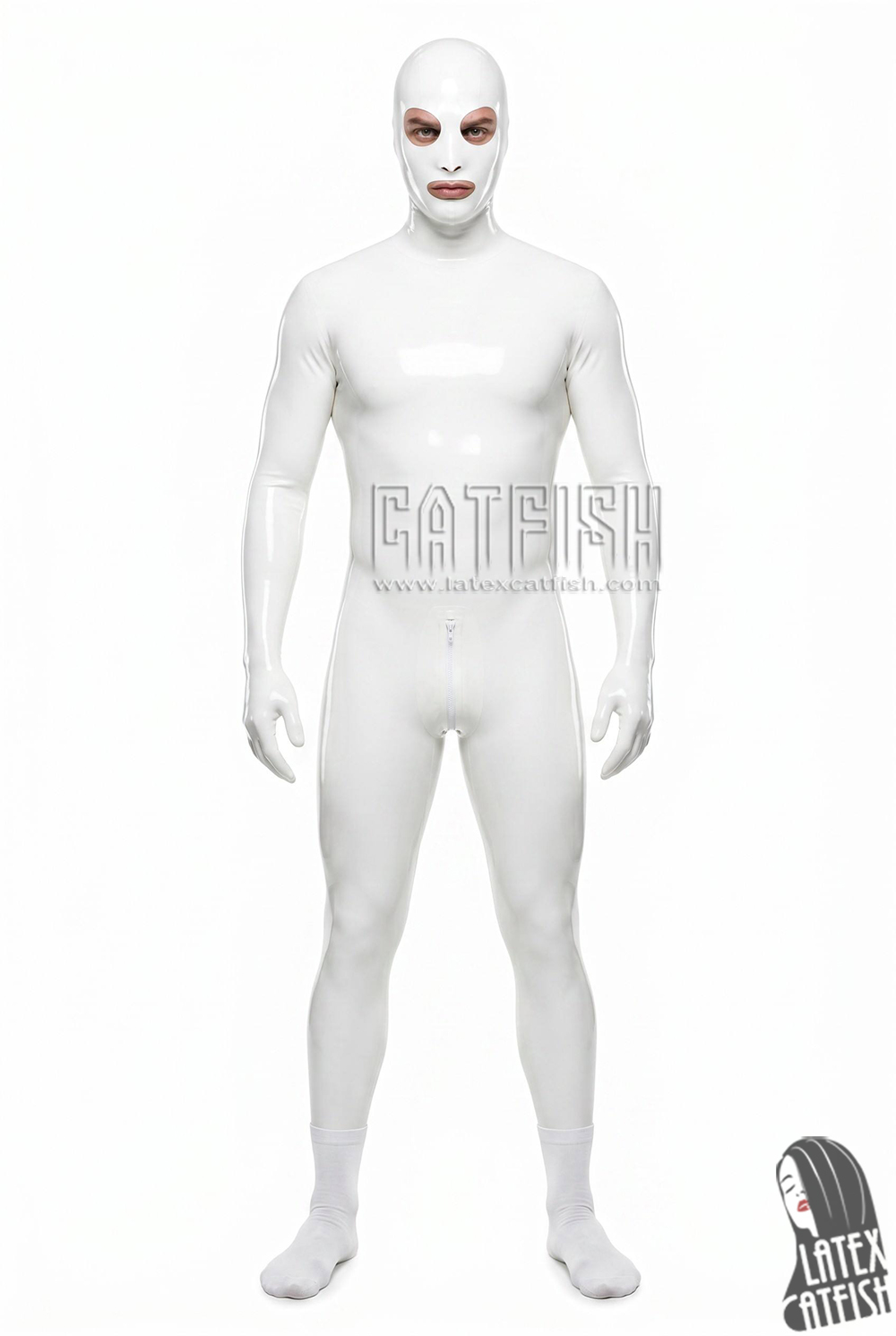 Men's Total Body 'T-Zip' Latex Catsuit Men's Total Body 'T-Zip' Latex Catsuit
