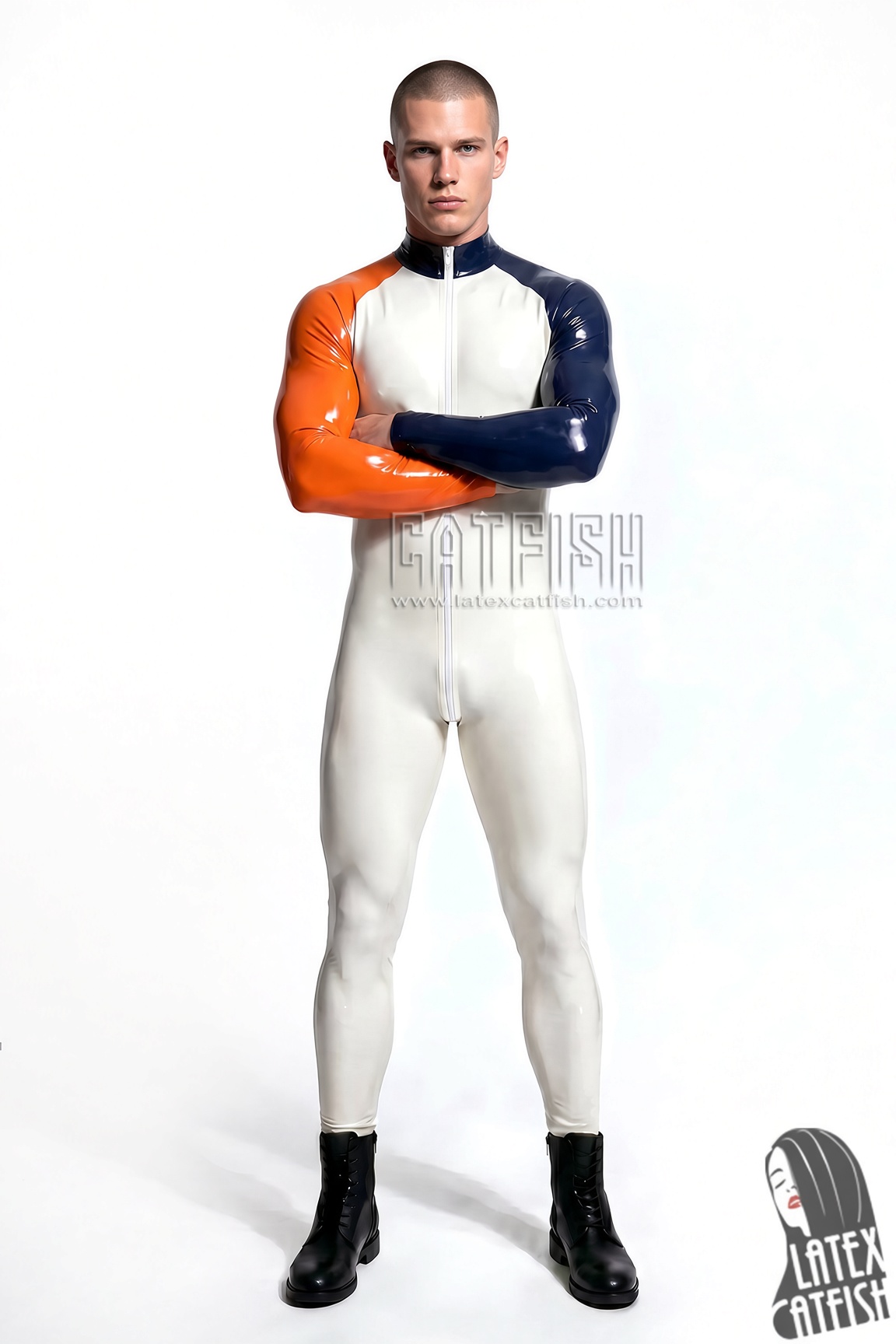'Oddity' Raglan-Sleeved Latex Catsuit 'Oddity' Raglan-Sleeved Latex Catsuit
