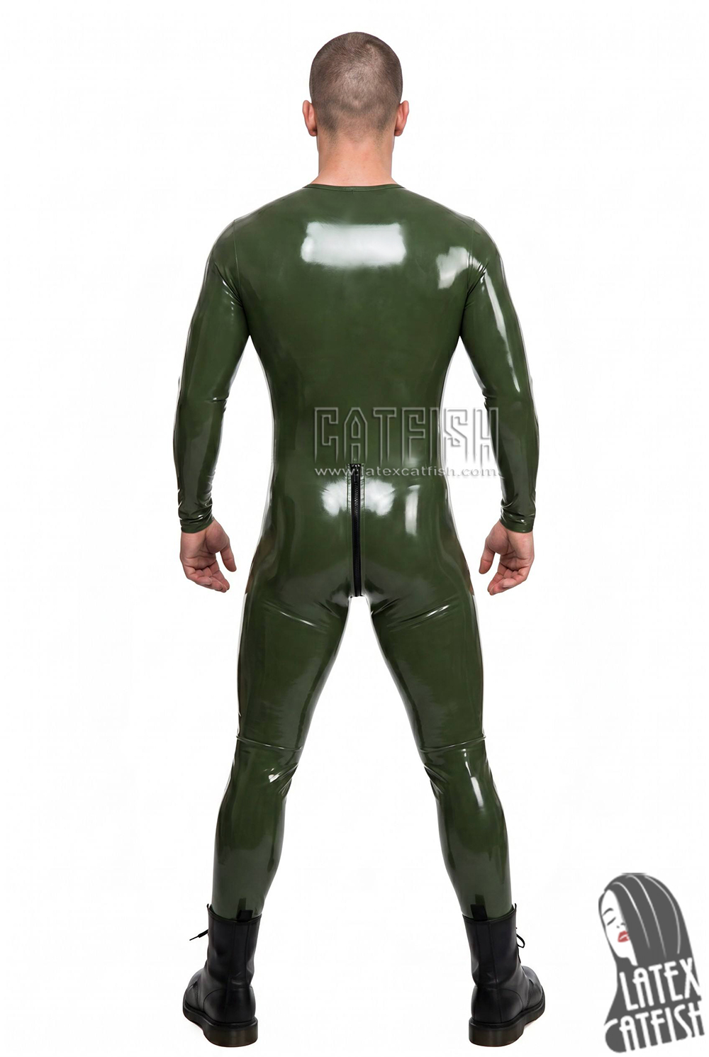 Men's Round Neck Latex Catsuit Men's Round Neck Latex Catsuit