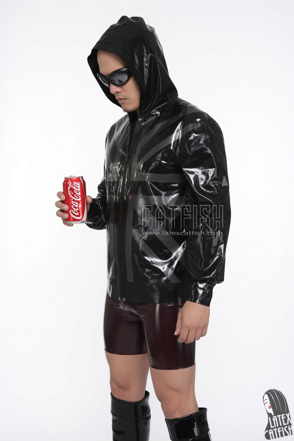 Men's 'Britannia' Latex Hoodie Jacket Men's 'Britannia' Latex Hoodie Jacket