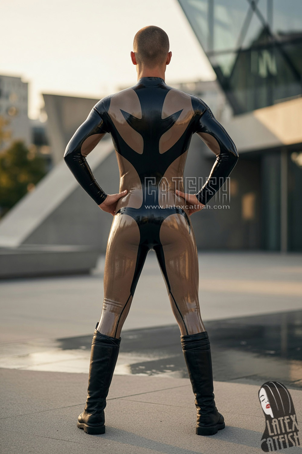 'Tribalistic' Two-Tones Catsuit 'Tribalistic' Two-Tones Catsuit