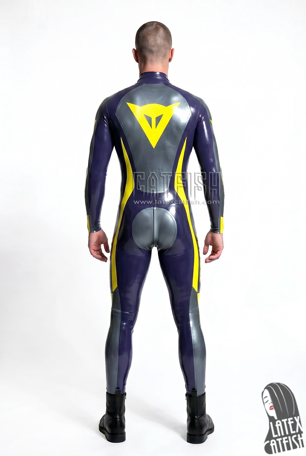 Brand Name MotoGP Latex Biker Catsuit Brand Name MotoGP Latex Biker Catsuit