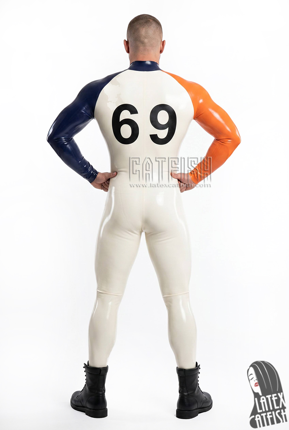'Oddity' Raglan-Sleeved Latex Catsuit 'Oddity' Raglan-Sleeved Latex Catsuit