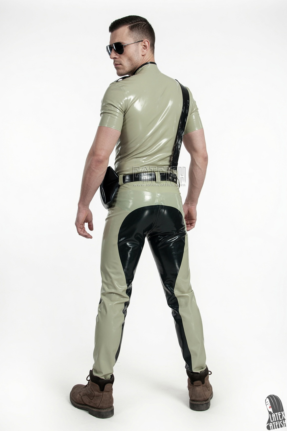 'Police' Style Latex Uniform Shirt 'Police' Style Latex Uniform Shirt