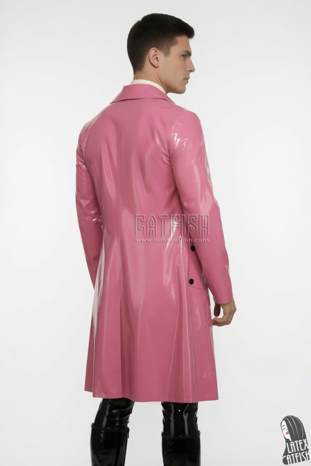 Men's Latex Trench Coat Men's Latex Trench Coat