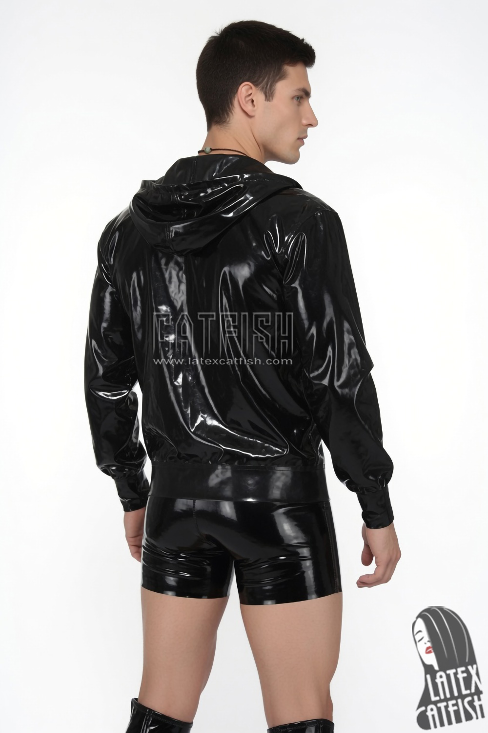 Men's 'Britannia' Latex Hoodie Jacket Men's 'Britannia' Latex Hoodie Jacket