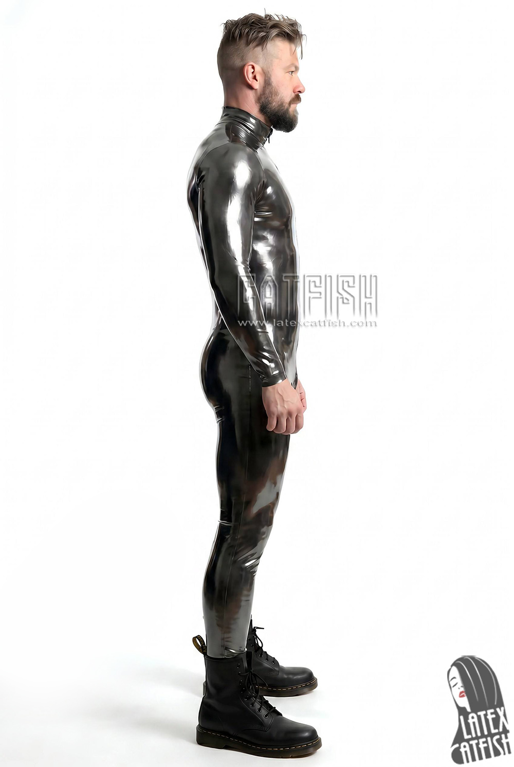 Men's Standard Front Zipper Latex Catsuit Men's Standard Front Zipper Latex Catsuit