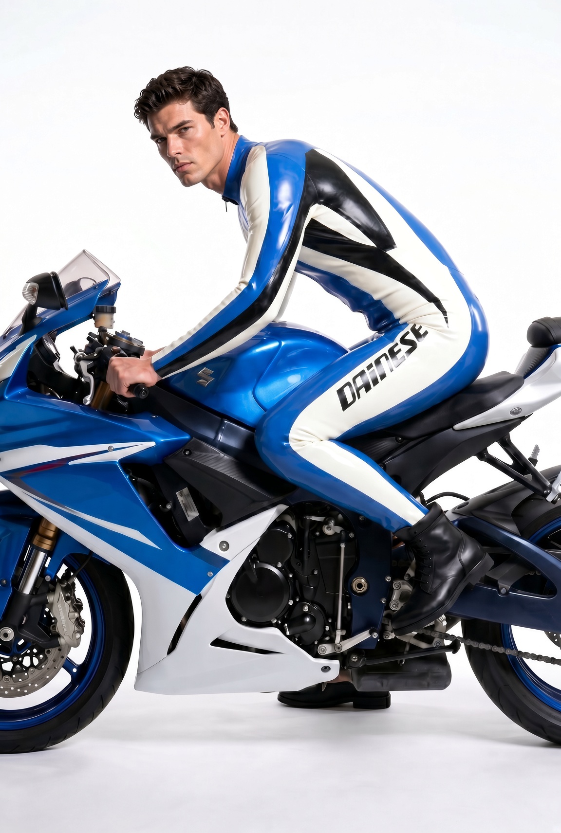 'Classic Biker' Moto Latex Catsuit Version 21 'Classic Biker' Moto Latex Catsuit Version 21