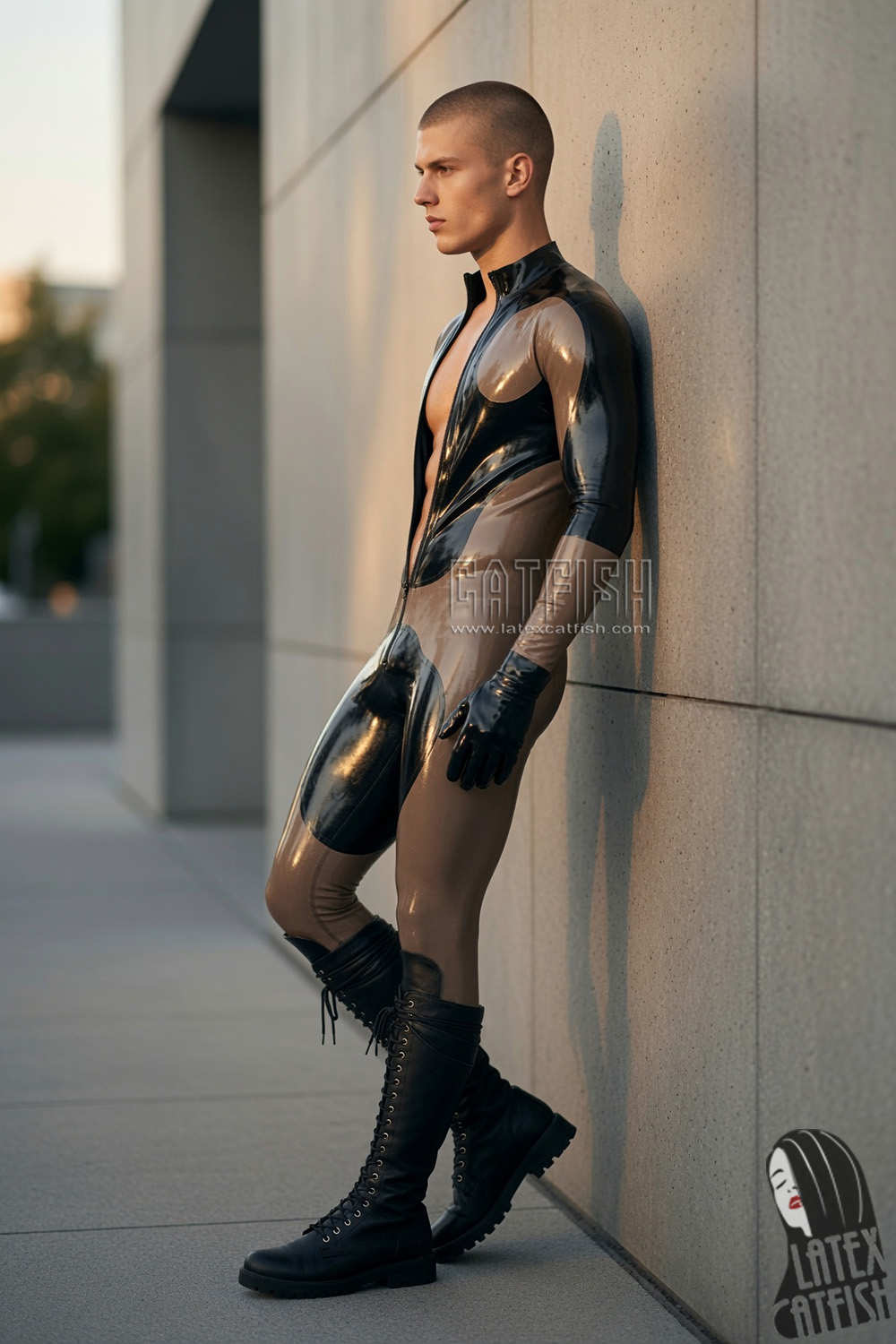 'Tribalistic' Two-Tones Catsuit 'Tribalistic' Two-Tones Catsuit