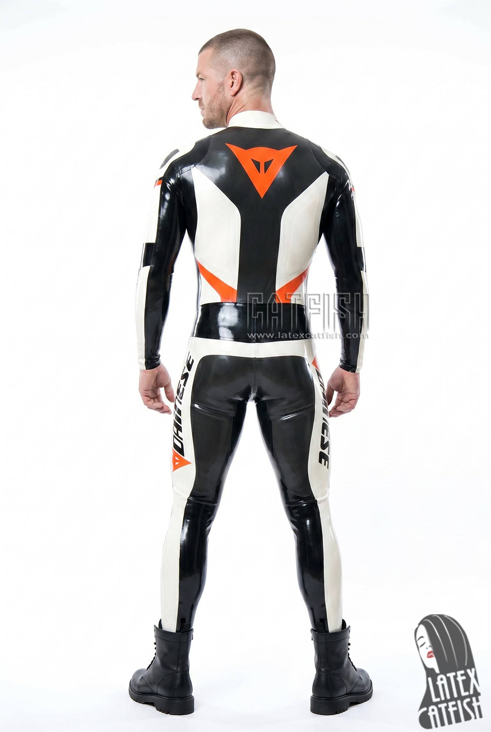 Men's MotoGP Biker Latex Catsuit Version 4 Men's MotoGP Biker Latex Catsuit Version 4
