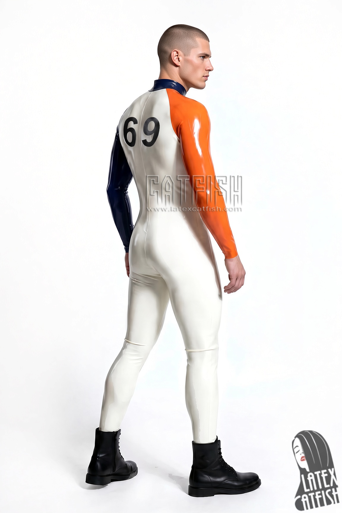 'Oddity' Raglan-Sleeved Latex Catsuit 'Oddity' Raglan-Sleeved Latex Catsuit
